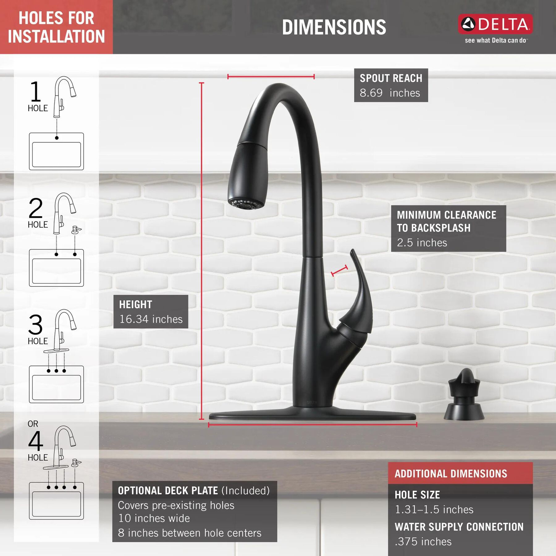 Single Handle Pull-Down Kitchen Faucet with Soap Dispenser and ShieldSpray&reg; Technology (Recertified)
