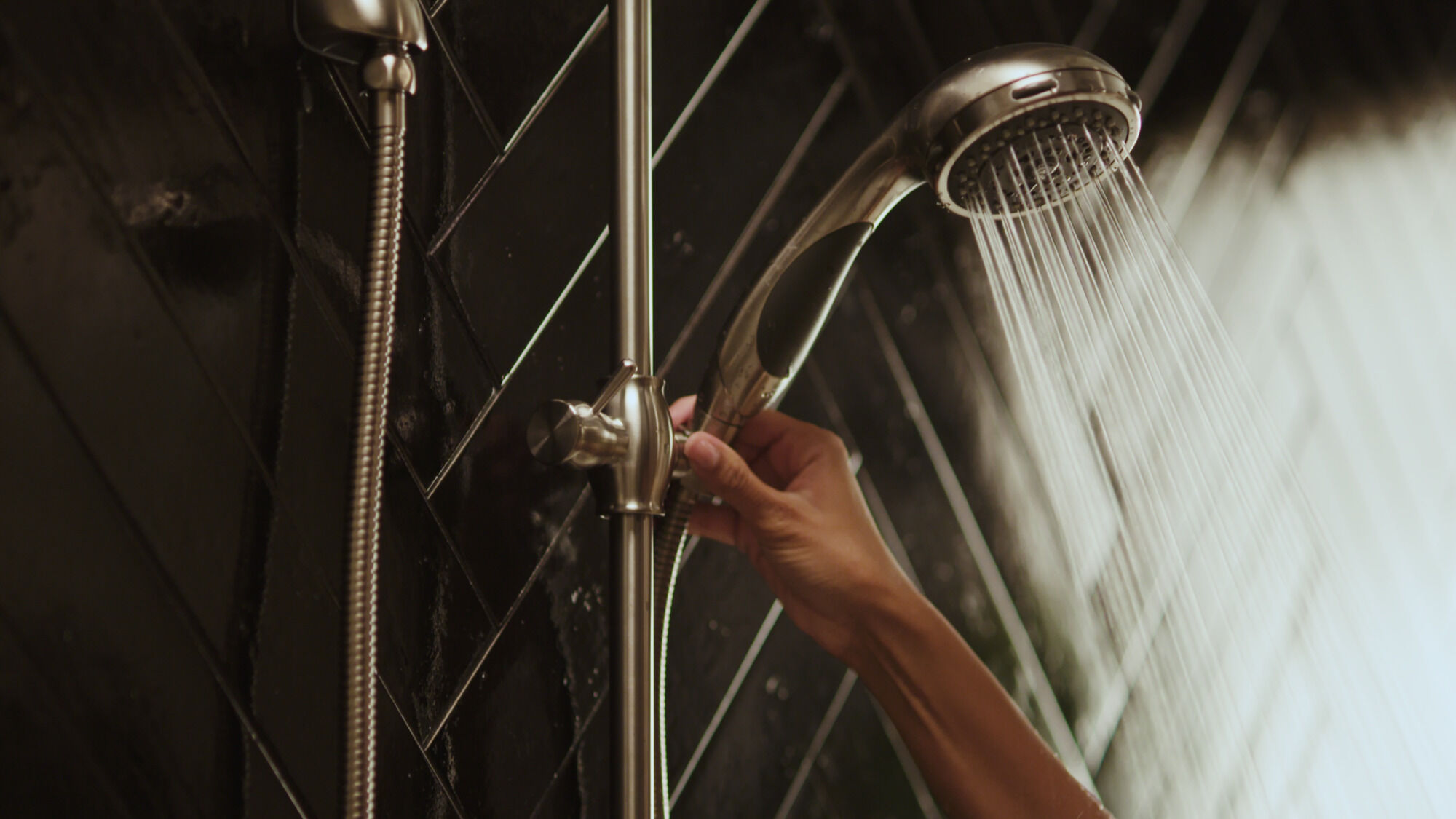 Premium 3-Setting Slide Bar Hand Shower in Stainless 57014-SS