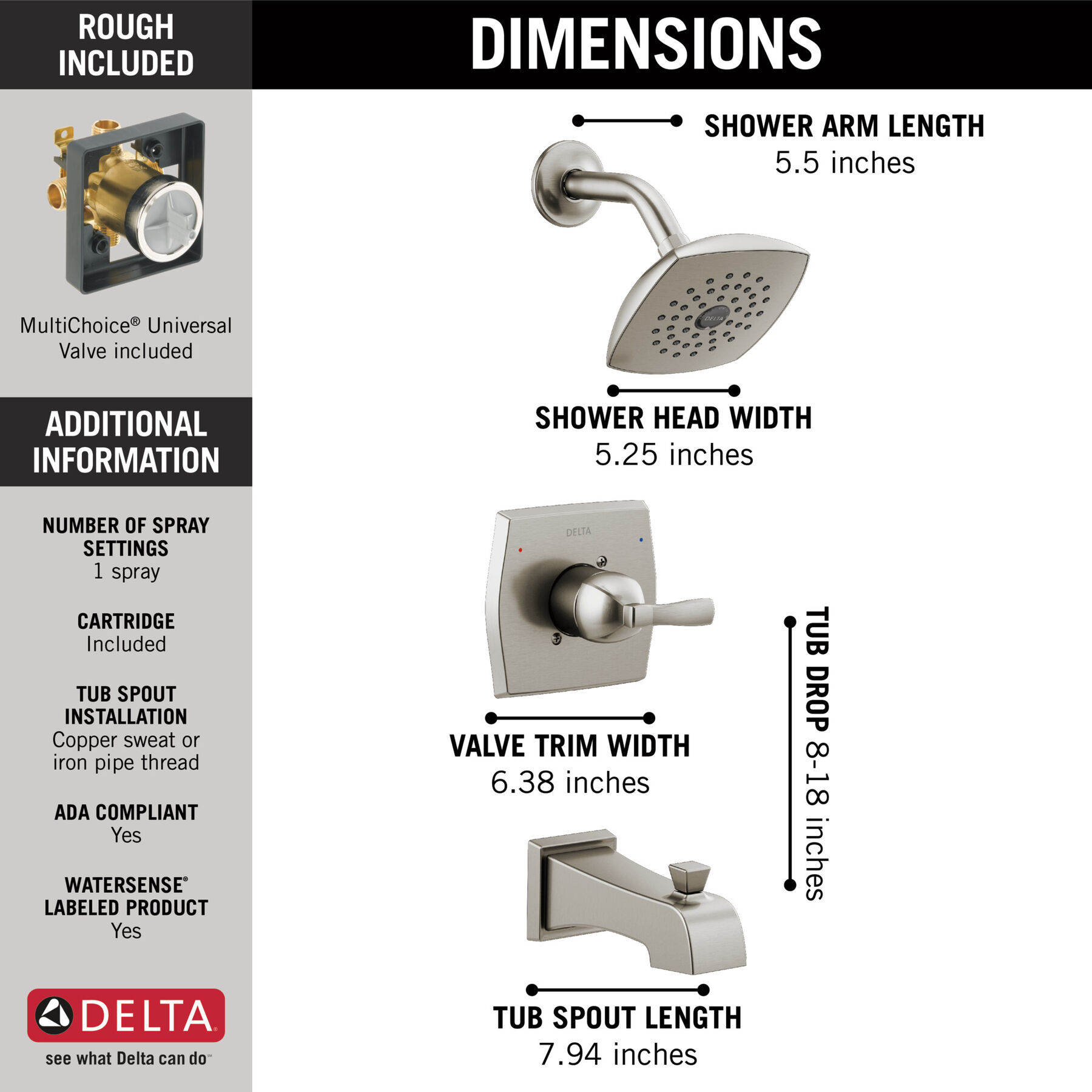 Monitor(R) 14 Series Tub and Shower Trim (Recertified)