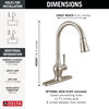 Single Handle Pull-Down Kitchen Faucet