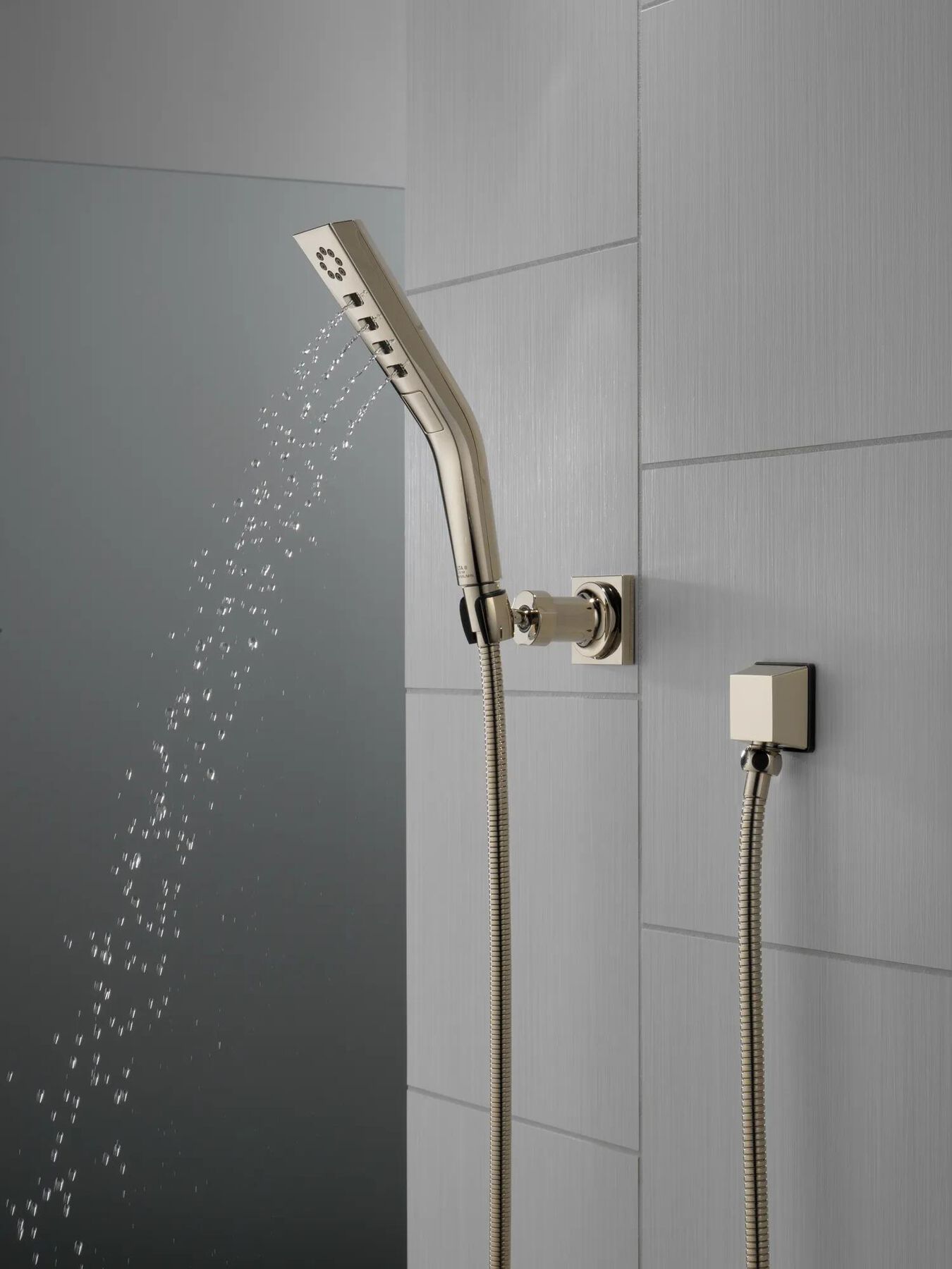 H<sub>2</sub>Okinetic&reg; 3-Setting Wall Mount Hand Shower