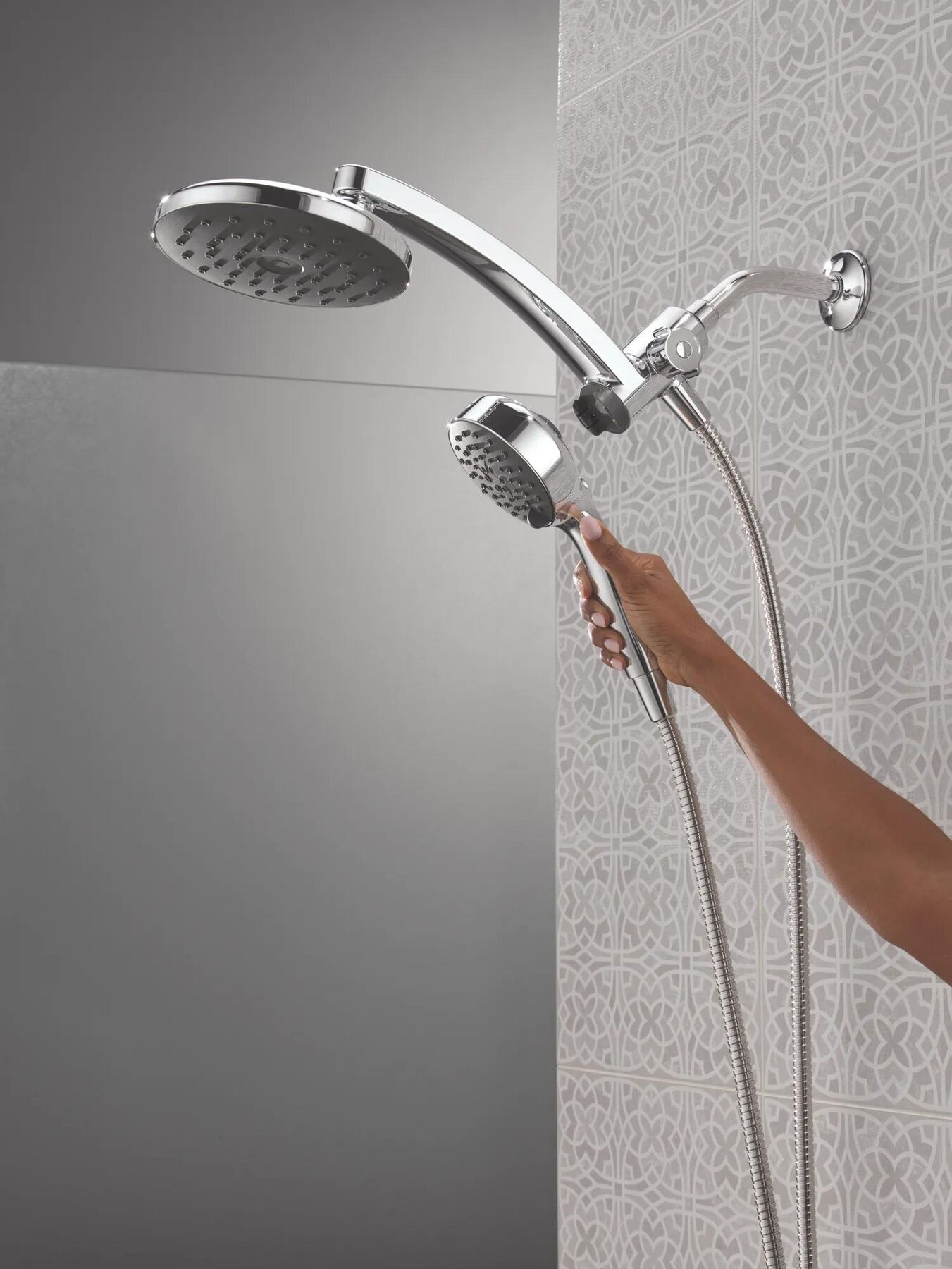 PivotPro&trade; 3-in-1 Combination Shower with TouchClean&reg; Spray Face