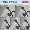 Monitor 14 Series Shower Trim with 5-Setting Combination Showerhead Bundle