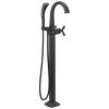 Single Handle Floor Mount Tub Filler Trim