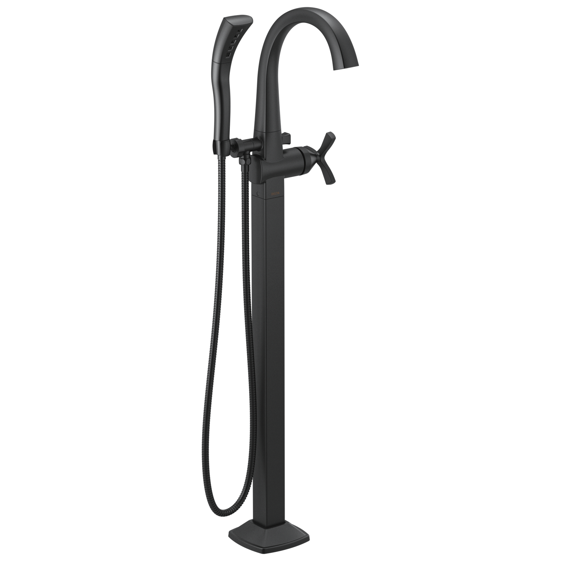 Single Handle Floor Mount Tub Filler Trim