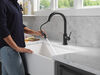 Touch2O with Touchless Technology Single Handle Pull-Down Kitchen Faucet with Soap Dispenser