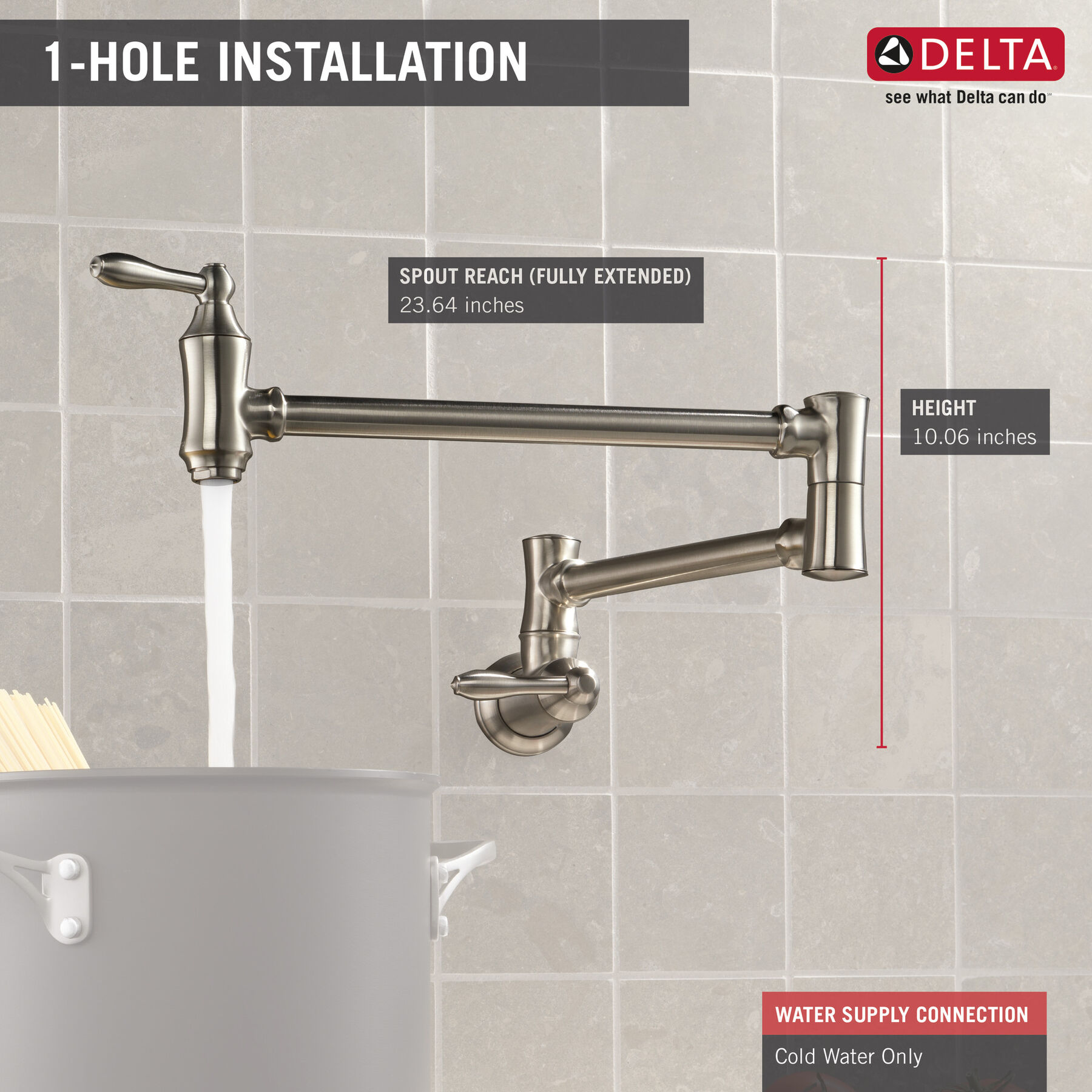 Traditional Wall Mount Pot Filler