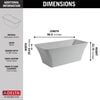 67 in. x 30 in. Freestanding Tub with Center Drain