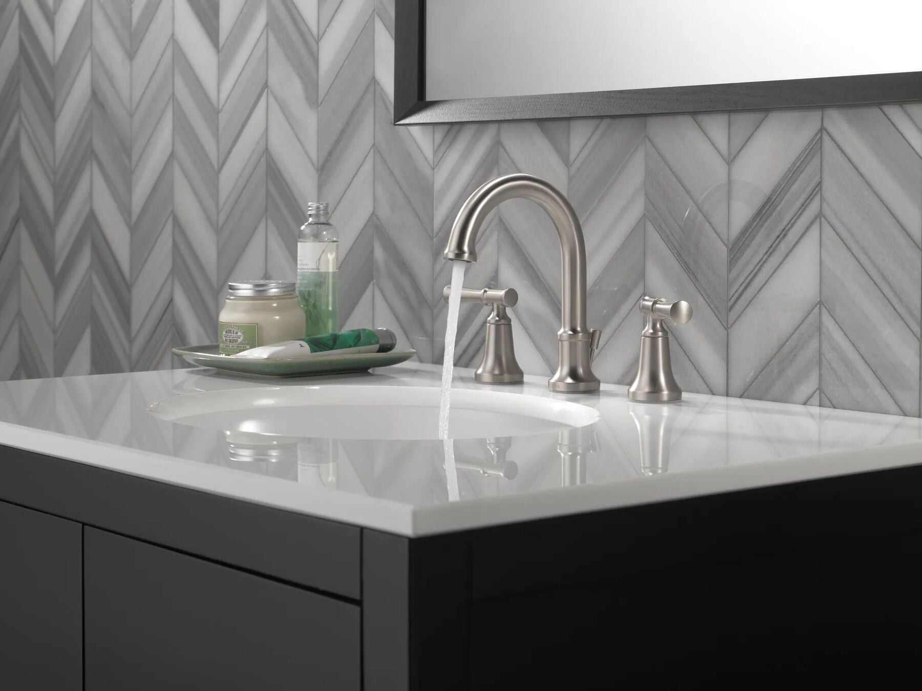 Two Handle Widespread Bathroom Faucet (Recertified)