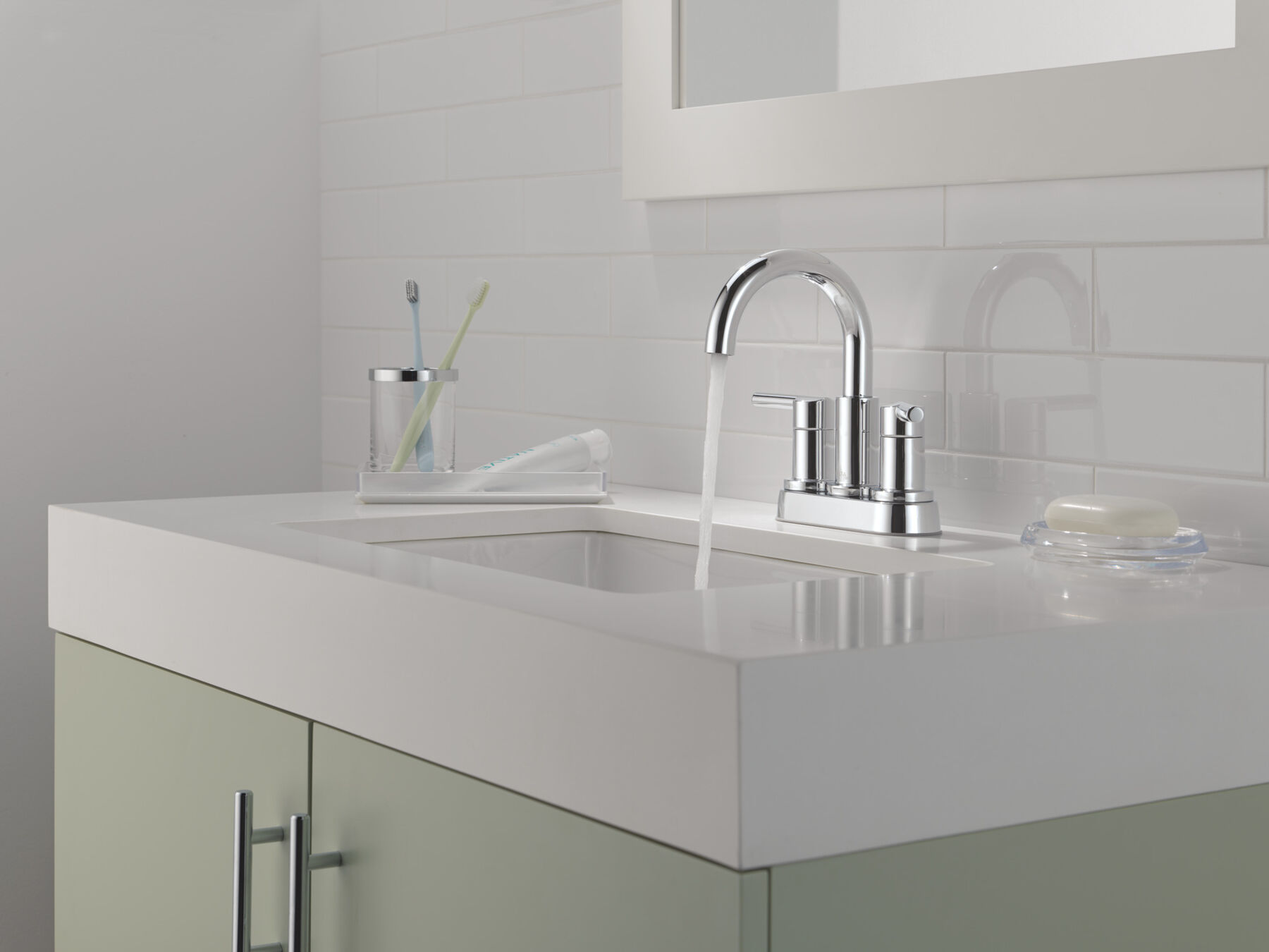 Two Handle Centerset Bathroom Faucet