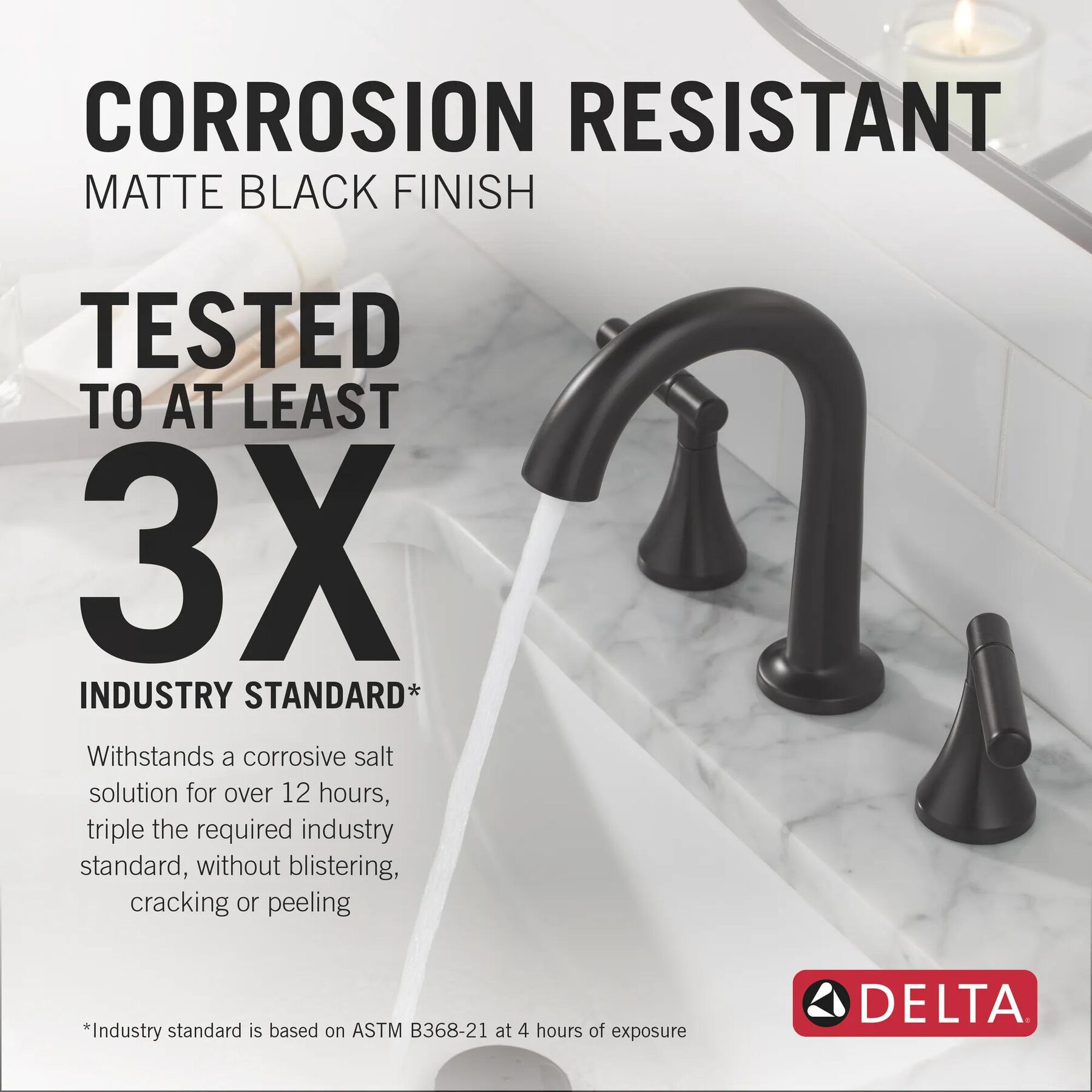 Widespread Lavatory Faucet with 14 Series Tub Shower Trim and Rough Bundle