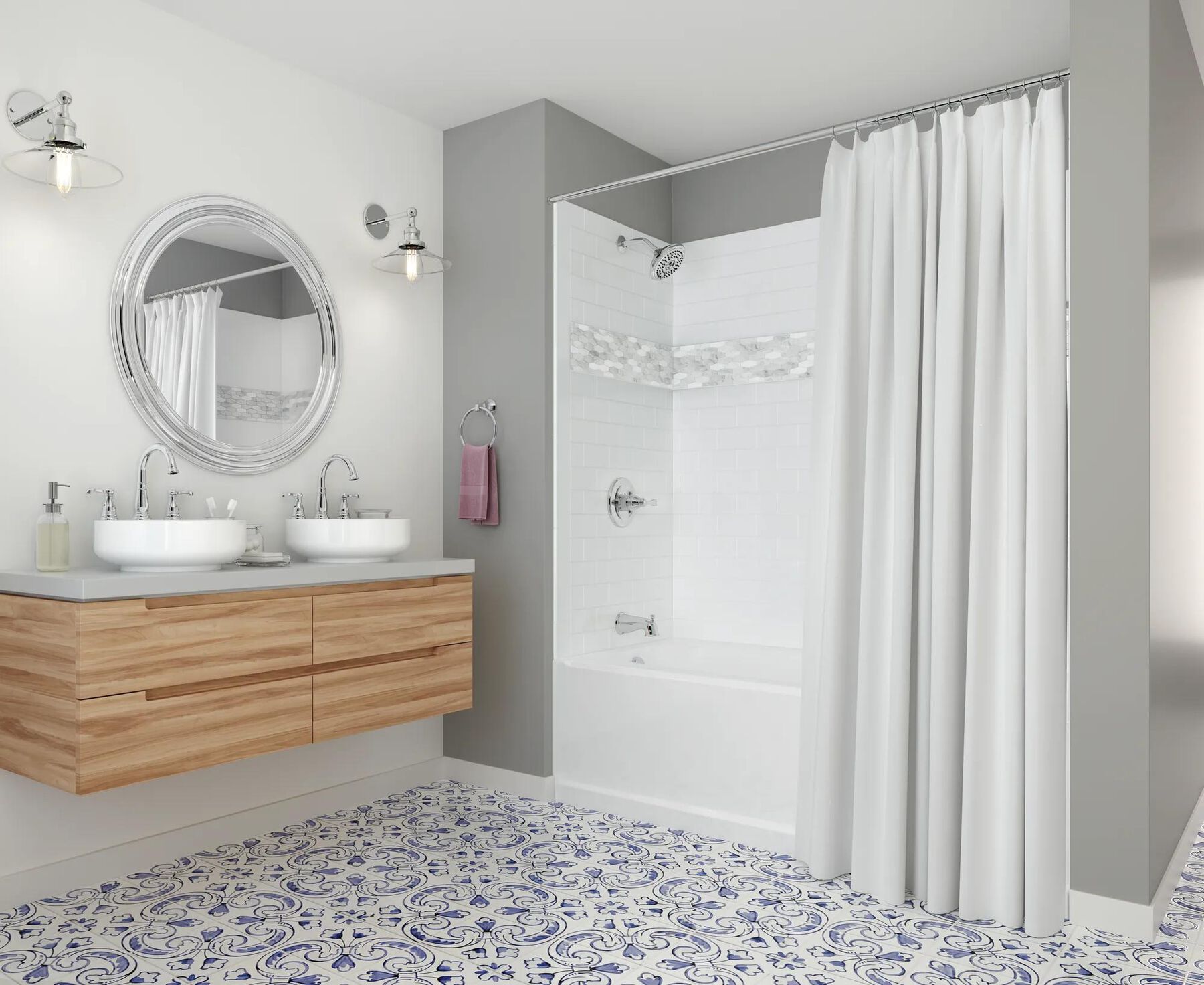 Two Handle Widespread Bathroom Faucet