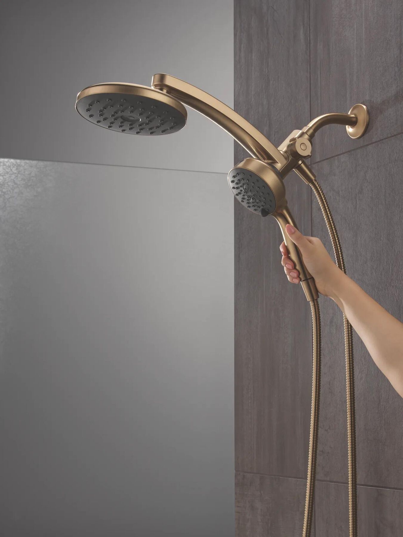 PivotPro&trade; 3-in-1 Combination Shower with TouchClean&reg; Spray Face