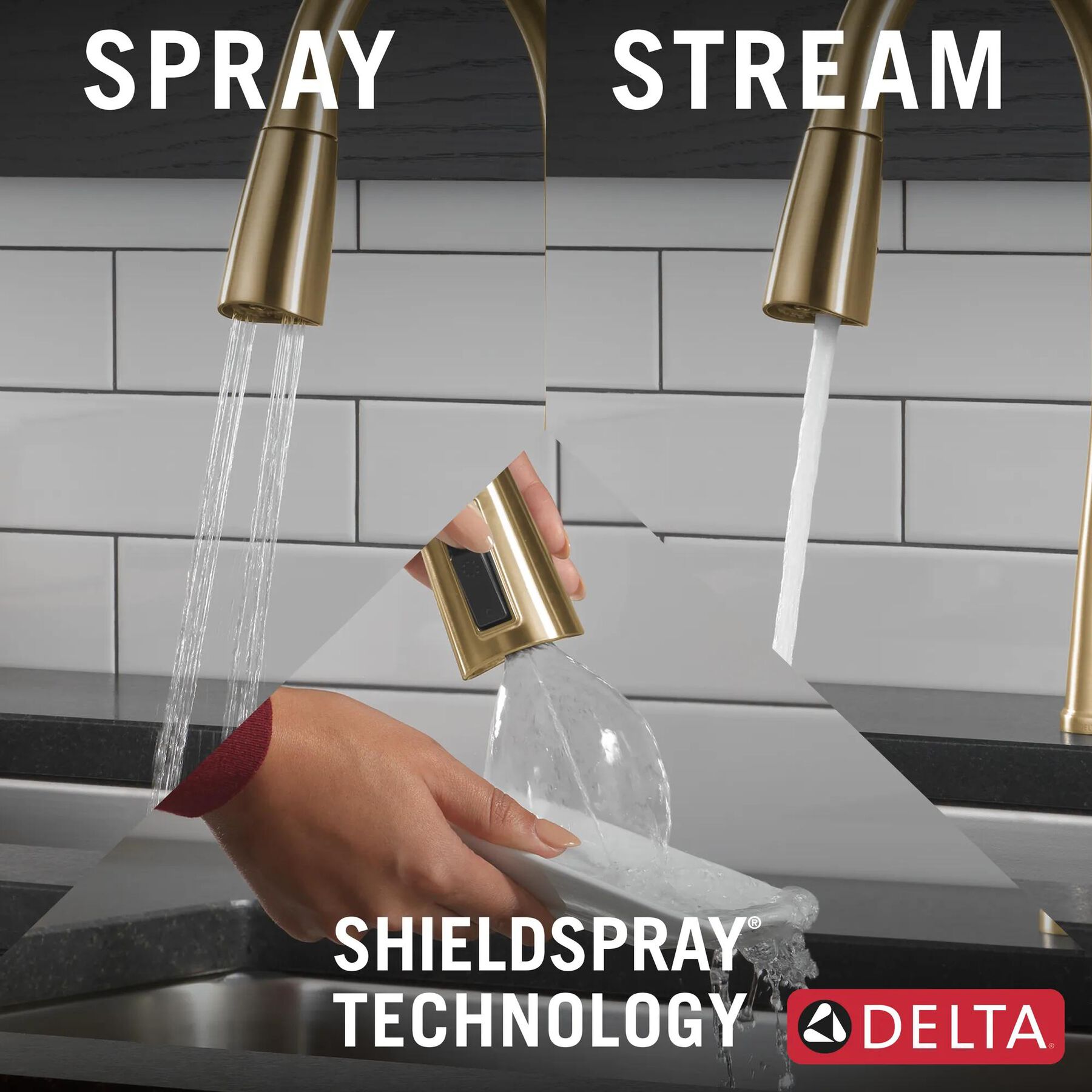 Pull-Down Kitchen Faucet w/Soap (Recertified)