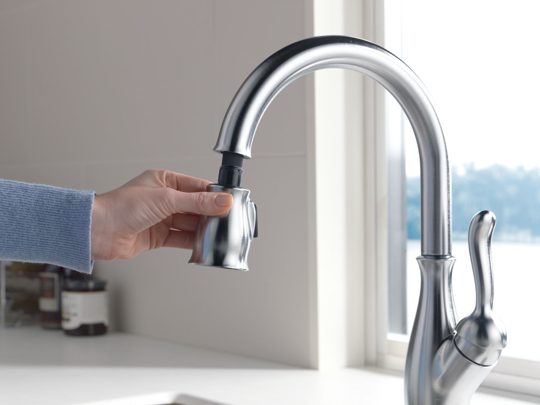 Single Handle Pull-Down Kitchen Faucet with ShieldSpray&reg; Technology