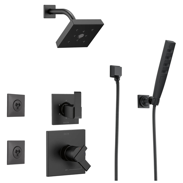 Wall Elbow - Square - Hand Shower (Recertified) in Matte Black