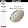 10" Single-Function Raincan Shower Head