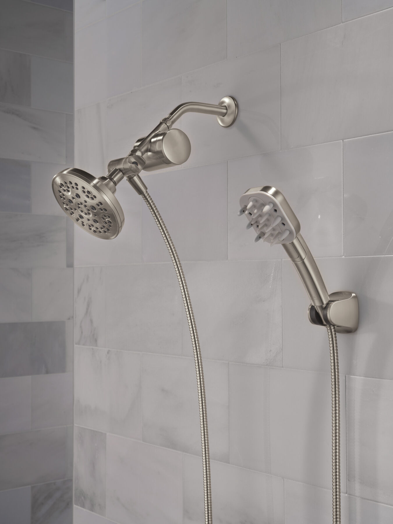 Detangling Hand Shower with 5- Setting Showerhead and Shower Filter Bundle