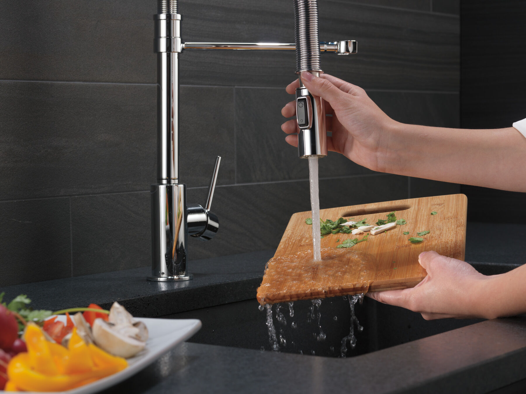Single-Handle Pull-Down Spring Kitchen Faucet (Recertified)