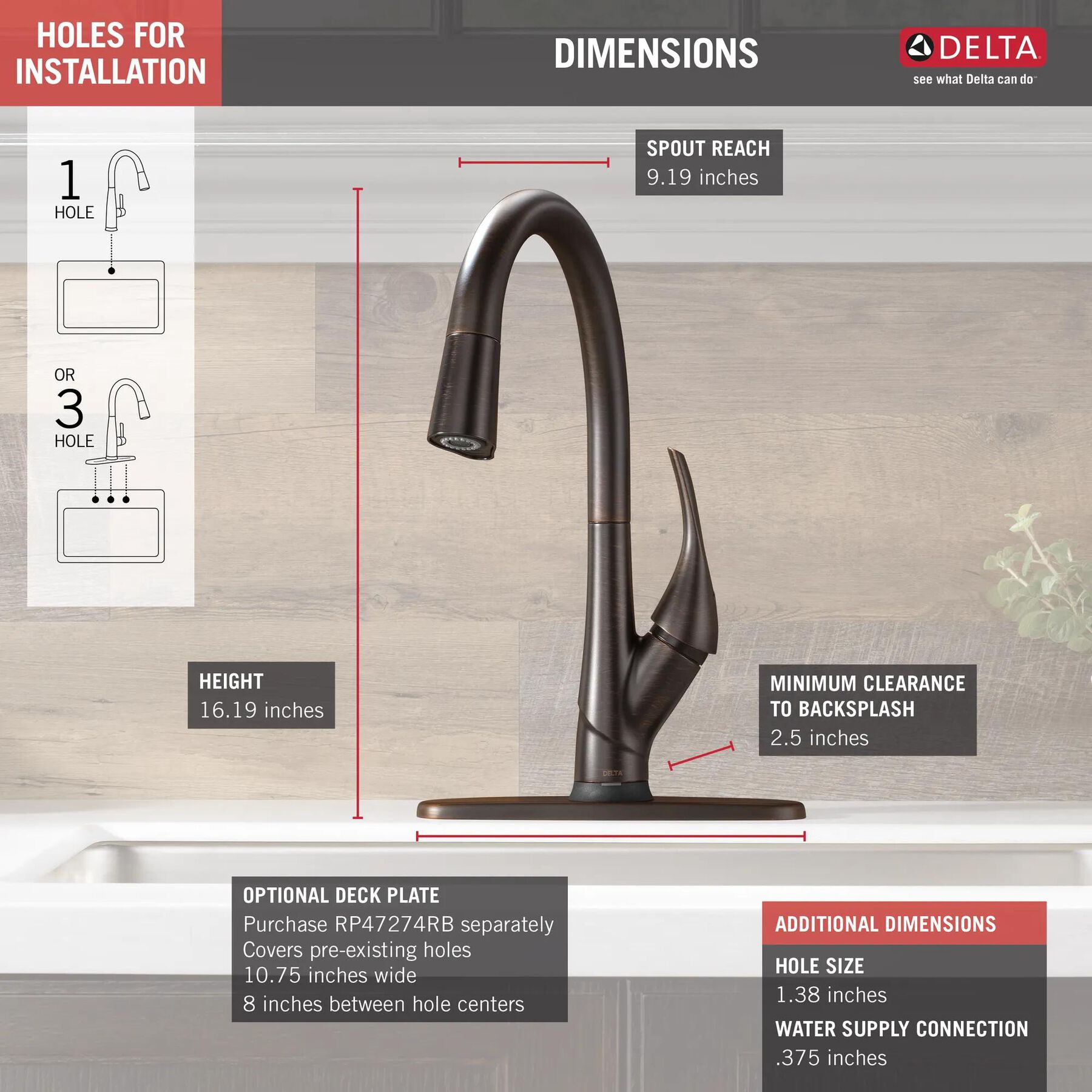 Single Handle Pull-Down Kitchen Faucet with Touch<sub>2</sub>O&reg; and ShieldSpray&reg; Technologies