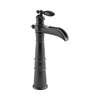 Single Handle Centerset Lavatory Faucet with Riser - Less Pop-Up
