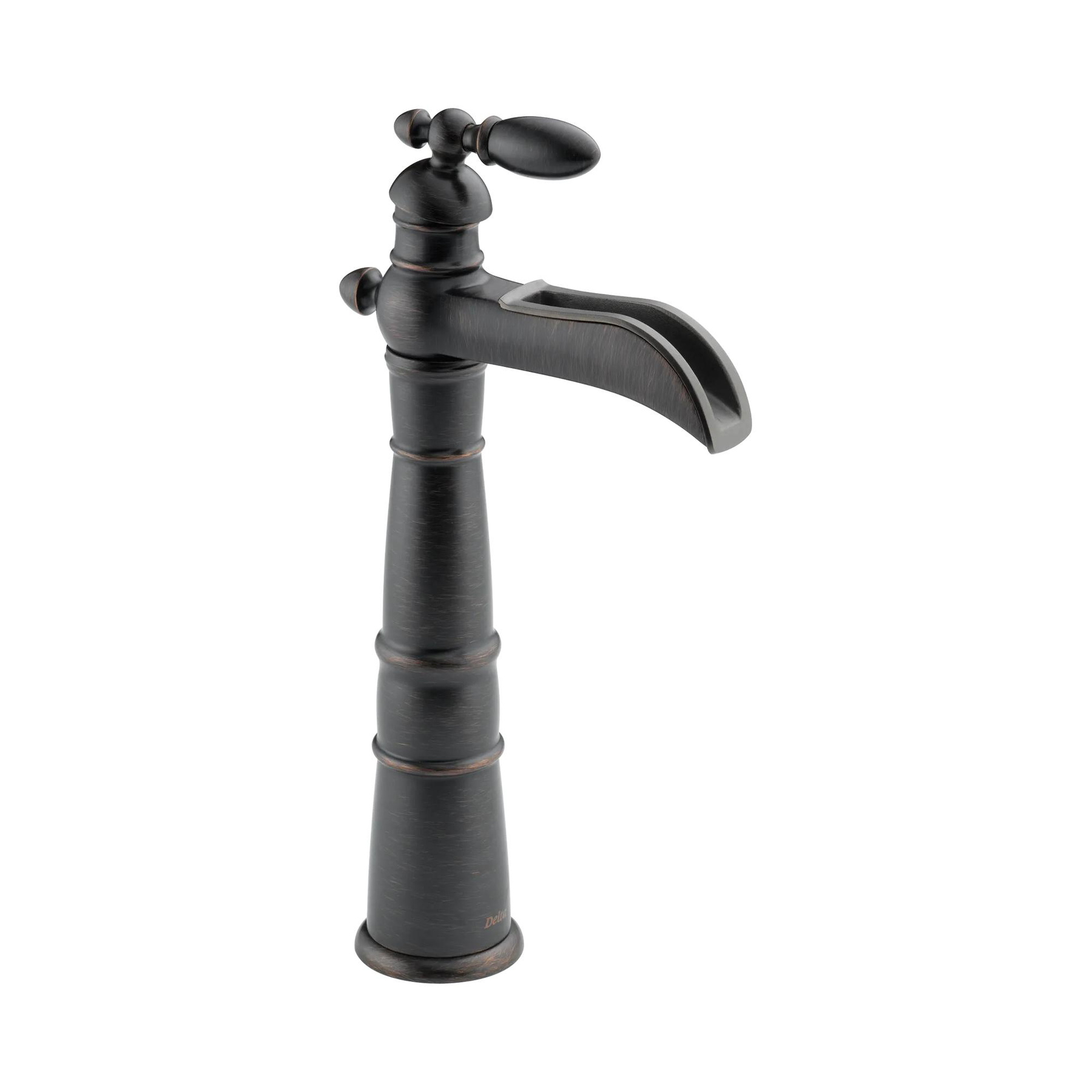 Single Handle Centerset Lavatory Faucet with Riser - Less Pop-Up