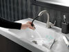 Single Handle Pull-Down Bathroom Faucet