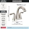 Two Handle Centerset Pull-Down Bathroom Faucet