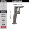 Single Handle Vessel Bathroom Faucet