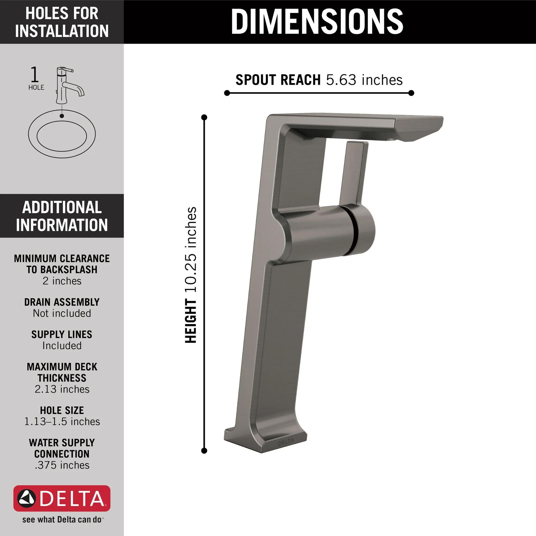 Single Handle Vessel Bathroom Faucet
