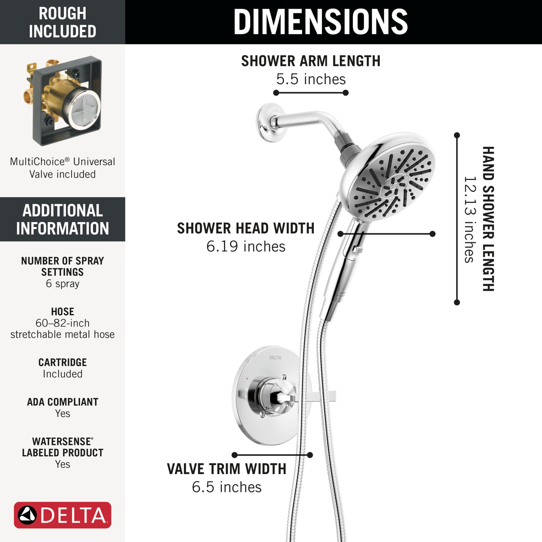 Monitor&reg; 14 Series Shower Only with SureDock&reg; Hand Shower