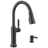 Pull-Down Kitchen Single Handle with Soap Dispenser Bundle