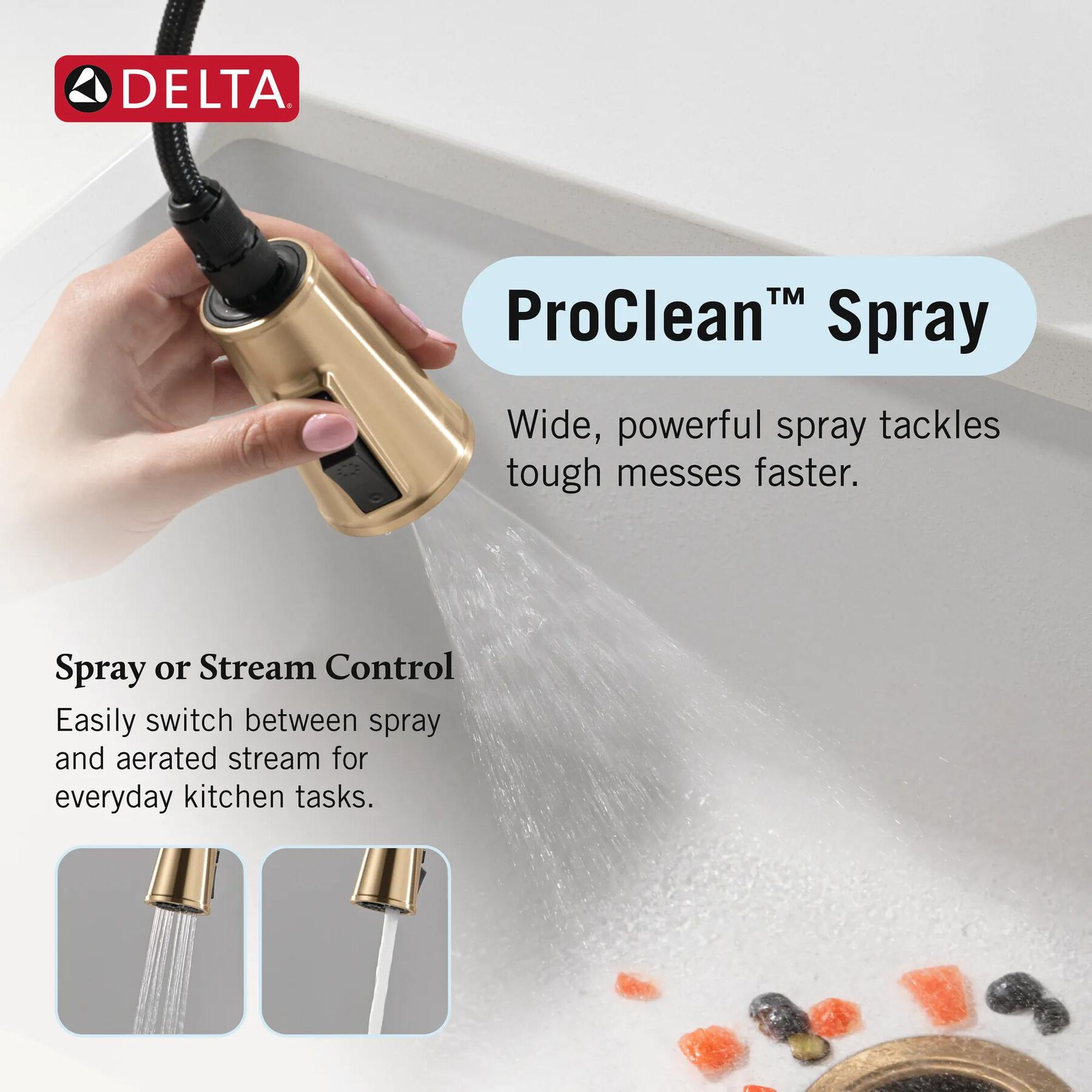 Touch<sub>2</sub>O&reg; Technology Kitchen Faucet with Touchless Technology