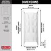 Classic 400 32" x 32" Shower Wallset