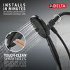 Standard Shower Filter with 6-Setting Showerhead and Mount Bundle