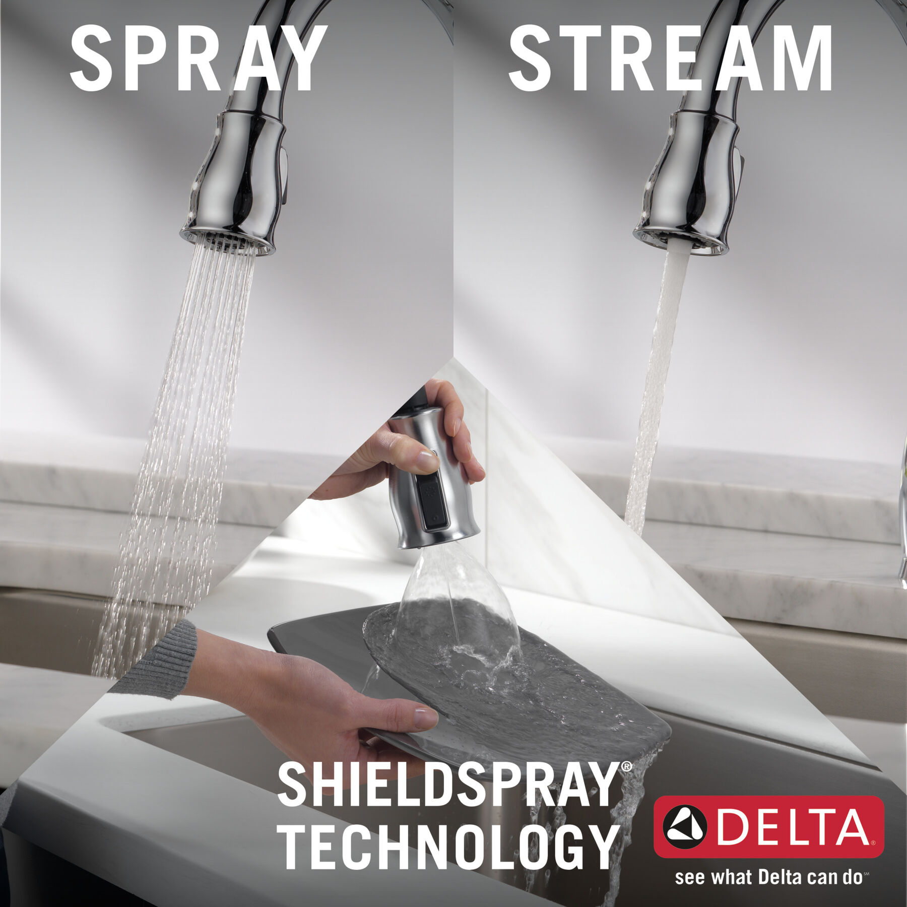 Single Handle Pull-Down Kitchen Faucet with ShieldSpray&reg; Technology (Recertified)