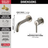 Single Handle Wall Mount Bathroom Faucet Trim (Recertified)