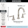Two Handle Widespread Bathroom Faucet