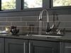 Single Handle Pull-Down Kitchen Faucet with Soap Dispenser