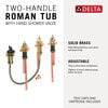 Two Handle Flexible Mount with Hand Shower