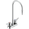 Two Handle 4 In Deck-mount Laboratory Mixing Faucet