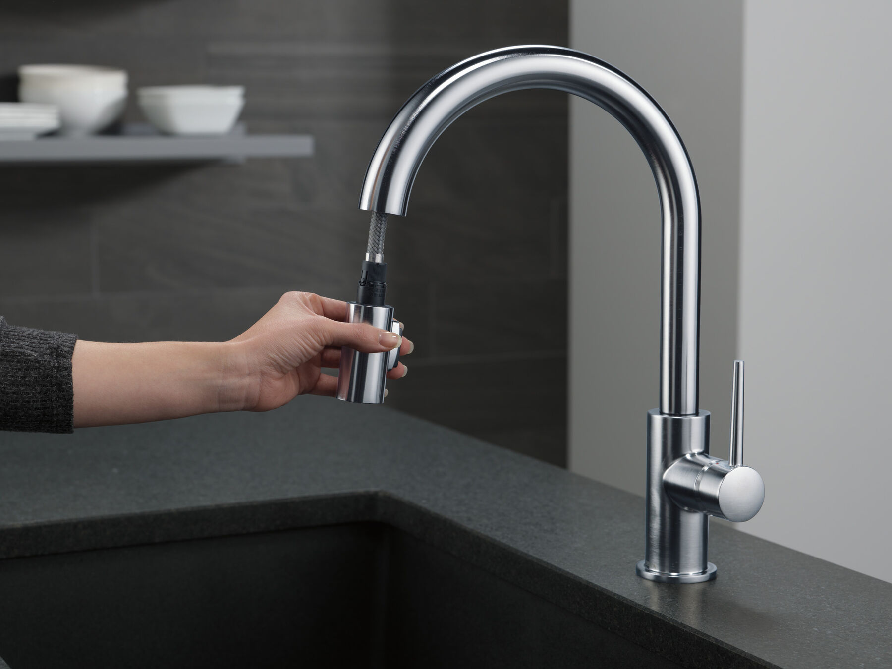 Single Handle Pull-Down Kitchen Limited Swivel