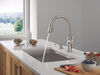 Single Handle Kitchen Pull-Down Faucet w/ Soap Dispenser