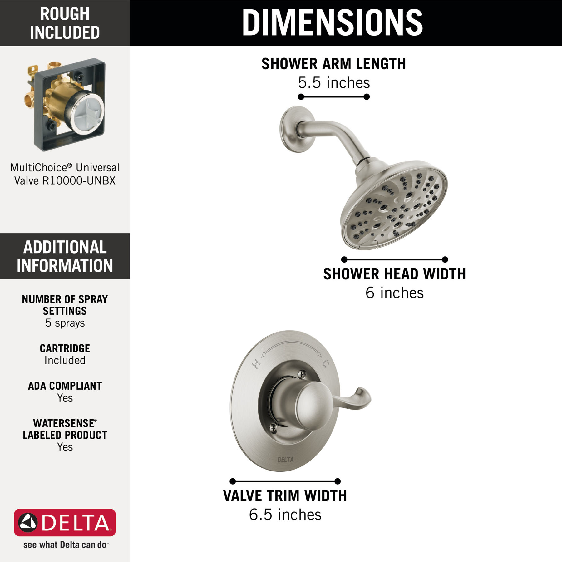14 Series Shower Trim with Rough