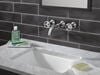 Two Handle Wall Mount Bathroom Faucet