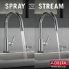 Single Handle Pull-Down Kitchen Faucet with Touch<sub>2</sub>O&reg; Technologyand Soap Dispenser