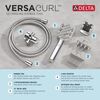 Detangling Hand Shower with 4-Setting Showerhead Bundle