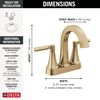 Two Handle Centerset Bathroom Faucet (Recertified)