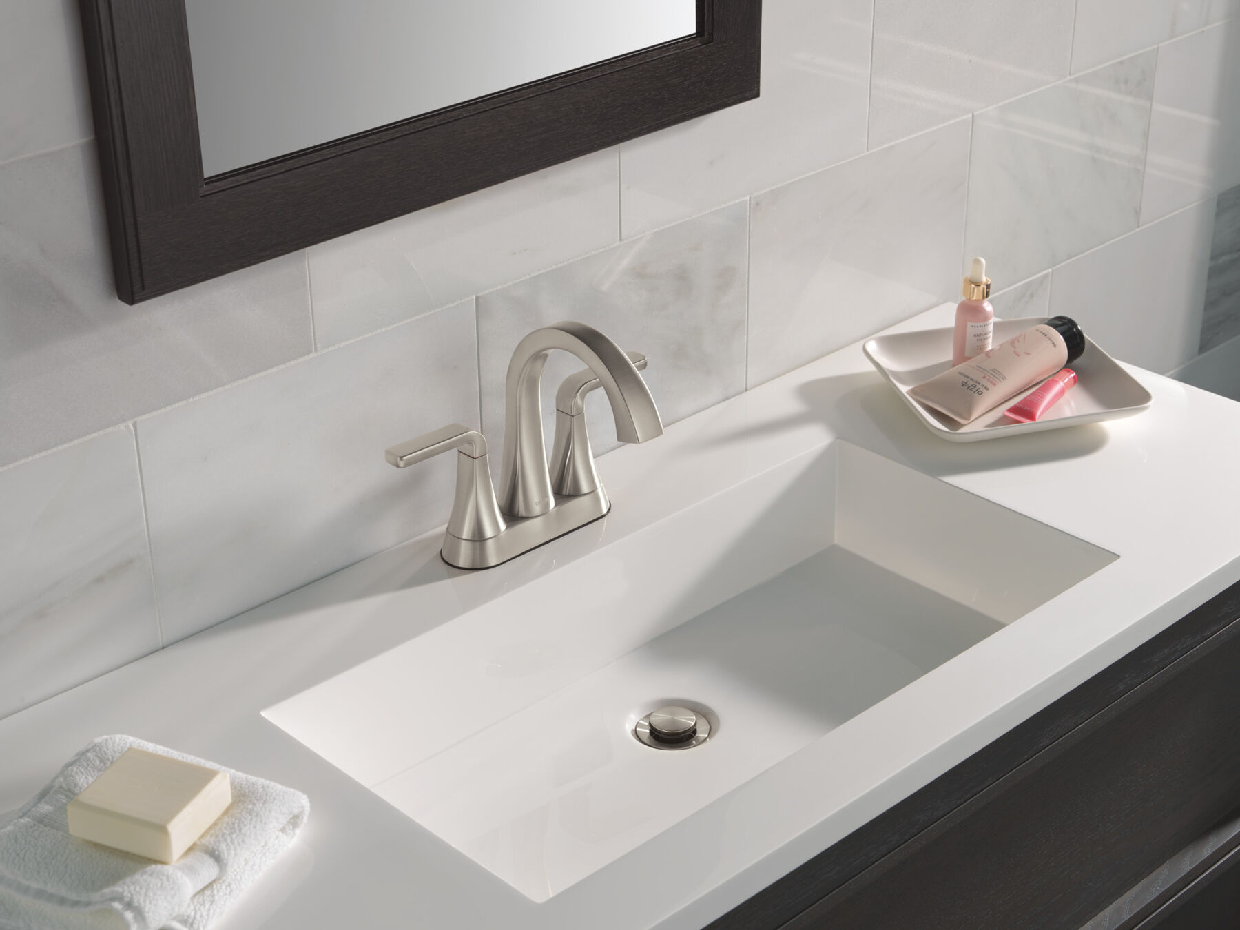 Two Handle Centerset Bathroom Faucet