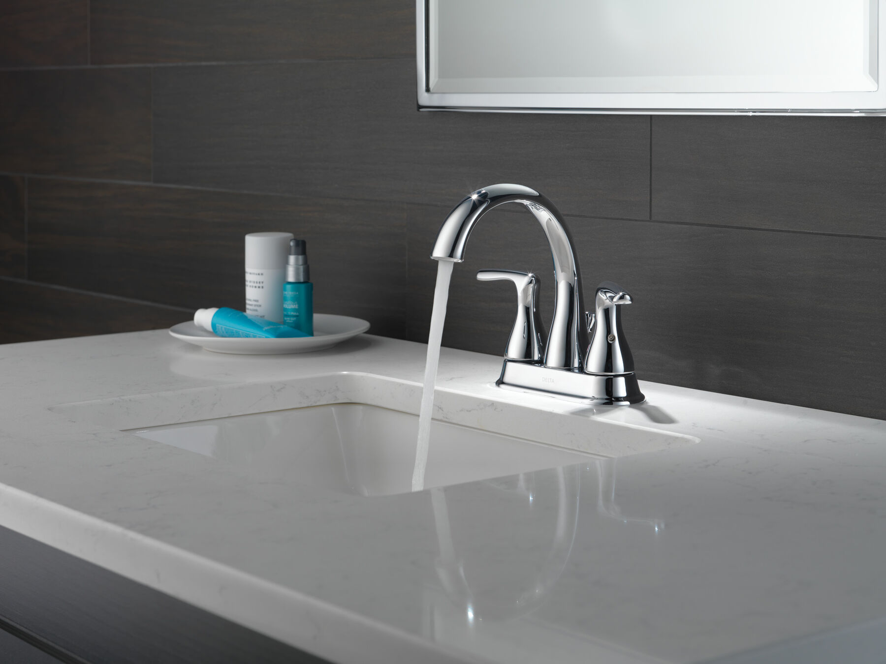Two Handle Centerset Bathroom Faucet